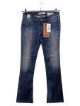 Vorschaubild 1 von Bootcut Jeans Damen Blau Gr. W26/36/S Baumwolle Uni Casual Freizeit Logo