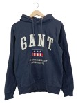 Vorschaubild 1 von Herren Kapuzenpullover Hoodie Blau Gr. 48 M Logo Print Casual