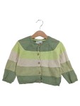 Vorschaubild 1 von Strickjacke Gr. 86 Grün Gestreift Baumwolle Casual
