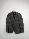 Vorschaubild 2 von Herren Sakko Grau Kariert Gr. 52 XL Business Blazer Jackett