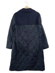 Vorschaubild 2 von Steppmantel Damen Blau Gr. 42/XL Leinen Polyester Uni Klassisch Alltag