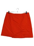 Vorschaubild 1 von Damen Wickelrock Orange Gr. 44 Wolle Midirock Casual