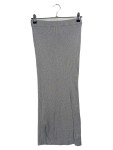 Vorschaubild 1 von Damen Bleistiftrock Gr. 36 S Grau Rippstrick Metallic-Look Maxirock