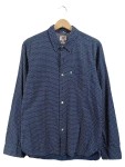 Vorschaubild 1 von Herren Freizeithemd Blau Geometrisch Gr. 48 M Langarm Casual