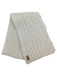 Vorschaubild 1 von Damen Strickschal Schal Zopfmuster Beige Polyacryl Casual 110x20 cm