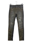 Vorschaubild 1 von Damen Jeans Slim Fit Camouflage Grau Gr. 36 W28 S