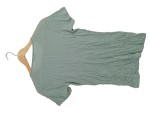 Vorschaubild 3 von Damen T-Shirt Gr. 38 M Grün Rippstrick Knopfleiste