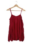 Vorschaubild 1 von Damen Top Pullunder Rot Gr. 40 L Viskose Casual Träger