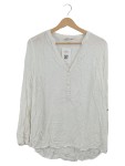 Vorschaubild 1 von Damen Bluse Langarm Weiß Gr. 40 Casual Knopfleiste