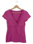 Vorschaubild 1 von edc Damen T-Shirt V-Ausschnitt Pink Gr. 38 M Casual Kurzarm