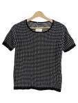 Vorschaubild 1 von Damen Pullover Kurzarm Schwarz Gepunktet Gr. 34 XS Viskose