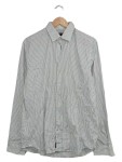 Vorschaubild 1 von Herren Business Hemd Weiß Gestreift Gr. 52, XL Langarm Baumwolle