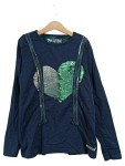 Vorschaubild 1 von Pullover Mädchen Blau Gr. 146 Pailletten Herz Casual