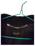 Vorschaubild 5 von Steppmantel Damen Blau Gr. 42/XL Leinen Polyester Uni Klassisch Alltag