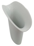 Vorschaubild 1 von Vase Porzellan weiß abstrakt modern 19 cm