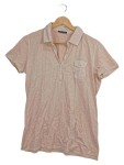 Vorschaubild 1 von Damen Poloshirt Rosa Gr. 42 XL Kurzarm Casual Brusttasche