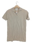 Vorschaubild 1 von Damen Poloshirt Gr. 36 S Beige 100% Leinen Kurzarm Casual