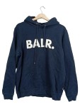 Vorschaubild 1 von Herren Kapuzenpullover Hoodie Blau Logo-Print Gr. 48, M Streetwear