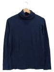Vorschaubild 1 von Damen Pullover Rollkragen Blau Gr. 40 Viskose Baumwolle Basic