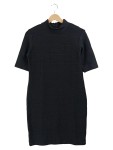 Vorschaubild 1 von Damen Etuikleid Schwarz Gr. 40 L Bleistiftkleid Rippstrick Business