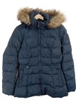 Vorschaubild 1 von Damen Winterjacke Daunenjacke Blau Gr. 36 S Kapuze Fellbesatz