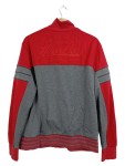 Vorschaubild 2 von Sweatjacke Herren Rot Gr. 52/L Baumwolle Polyamid Meliert Sportlich