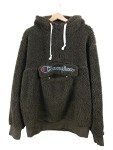 Vorschaubild 1 von Herren Fleecejacke Fleecepullover Oliv Gr. 52;XL Kapuze Logo