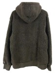 Vorschaubild 3 von Herren Fleecejacke Fleecepullover Oliv Gr. 52;XL Kapuze Logo