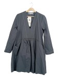 Vorschaubild 1 von Damen Blusenkleid Tunikakleid Grau Gr. 38 M Casual Baumwolle