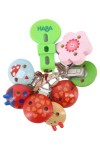 Vorschaubild 1 von Kinderwagenkette Mehrfarbig Holz Kunststoff Marienkäfer Blume Baby Spielzeug