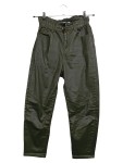 Vorschaubild 1 von Damen Stoffhose Kunstleder-Optik Paperbag Oliv Gr. 36 W28 S