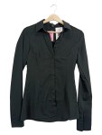 Vorschaubild 1 von Damen Bluse Schwarz Gr. 36 S Langarm Business Hemd