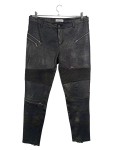 Vorschaubild 1 von Damen Lederhose Bikerhose Schwarz Gr. 40 L Reißverschluss