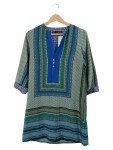 Vorschaubild 1 von Basic Sommerkleid Tunikakleid Ethno Muster Mehrfarbig Damen Gr. 38 M