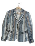 Vorschaubild 1 von Damen Blazer Mehrfarbig Gestreift Gr. 40