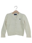 Vorschaubild 1 von Kinder Strickjacke Zopfmuster Weiß Gr. 110