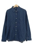 Vorschaubild 1 von Herren Freizeithemd Langarm Kariert Blau Gr. 54 XXL Casual