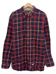 Vorschaubild 1 von Herren Freizeithemd Langarm Kariert Blau Rot Gr. 54 XXL Button-Down