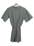 Vorschaubild 1 von Damen Jumpsuit Playsuit Gr. 40 L Grün Casual Kurzarm Rippstrick