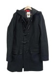 Vorschaubild 1 von Herren Dufflecoat Mantel Schwarz Wolle Kapuze Gr. 94