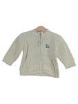 Vorschaubild 1 von Strickjacke Baby Kinder Gr. 74 Beige Baumwolle Reißverschluss