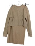 Vorschaubild 1 von Twin Set Damen Rock und Oberteil Beige Gr. 38 M Casual