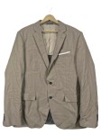 Vorschaubild 1 von Sakko Herren Beige Leinenoptik Business Anzug Jackett Gr. 54