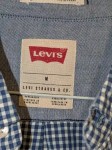 Vorschaubild 3 von Herren Freizeithemd Gr. 48 M Blau Kariert Langarm Baumwolle