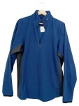 Vorschaubild 1 von Herren Fleecepullover Blau Gr. 48 M Sportlich Langarm Reißverschluss