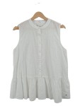 Vorschaubild 1 von Damen Bluse ärmellos Weiß Gr. 38 M Casual Baumwolle