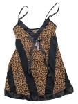 Vorschaubild 1 von Unterkleid Damen Gr. 38/M Mehrfarbig Baumwolle Polyamid Elasthan Tierdruck 80 cm