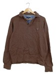 Vorschaubild 1 von Herren Pullover Gr. M Braun Polokragen Knopfleiste Baumwolle Casual