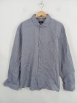 Vorschaubild 2 von Herren Business Hemd Blau Gestreift Gr. 54 XXL Langarm Baumwolle
