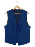 Vorschaubild 1 von Herren Anzugweste Blau Gr. 50 L Wolle Business